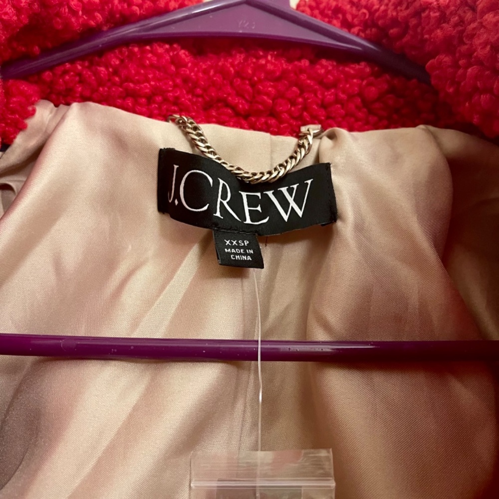NWT JCrew Petite teddy sherpa lady coat - Picture 11 of 12